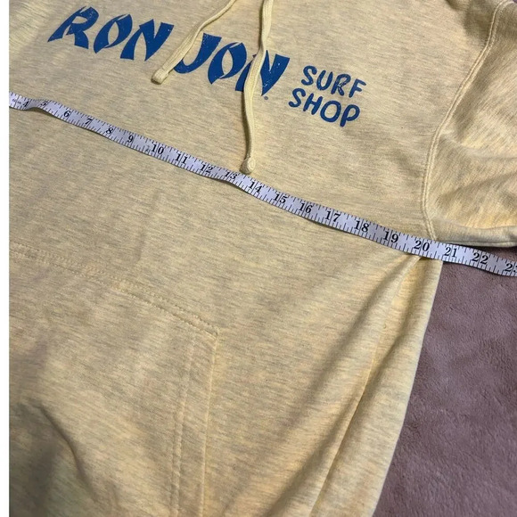 Ron Jon Surf Shop Hooded Sweatshirt Size Medium Yellow Hooded Sweatshirt - Picture 6 of 7